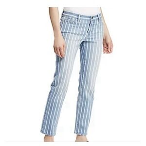 Lauren, Ralph Lauren Women's Straight Ankle Jeans In Blue, Size 14 Trendy Strech